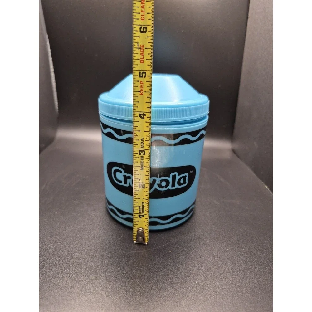 Vintage 2007 Crayola Crayon Shaped Insulated Food Container 10oz/0.3L - Blue